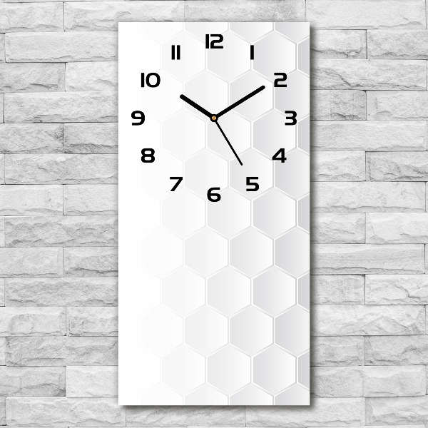 Vertical wall clock Geometric background