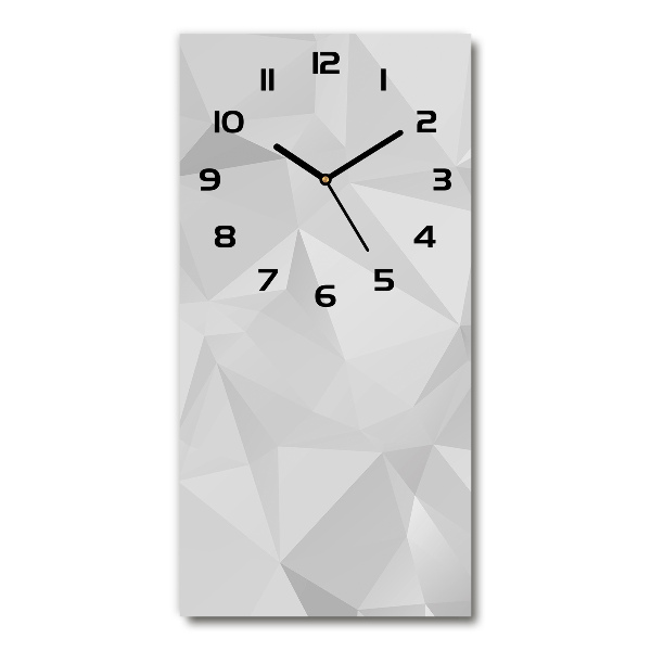 Vertical rectangular wall clock Abstraction of the triangle