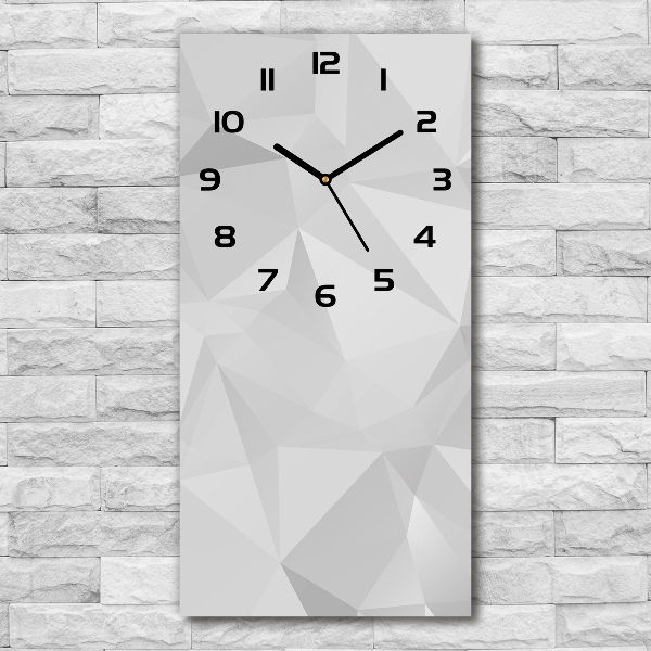 Vertical rectangular wall clock Abstraction of the triangle