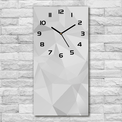 Vertical rectangular wall clock Abstraction of the triangle