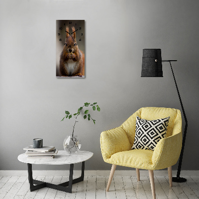 Vertical wall clock Squirrel