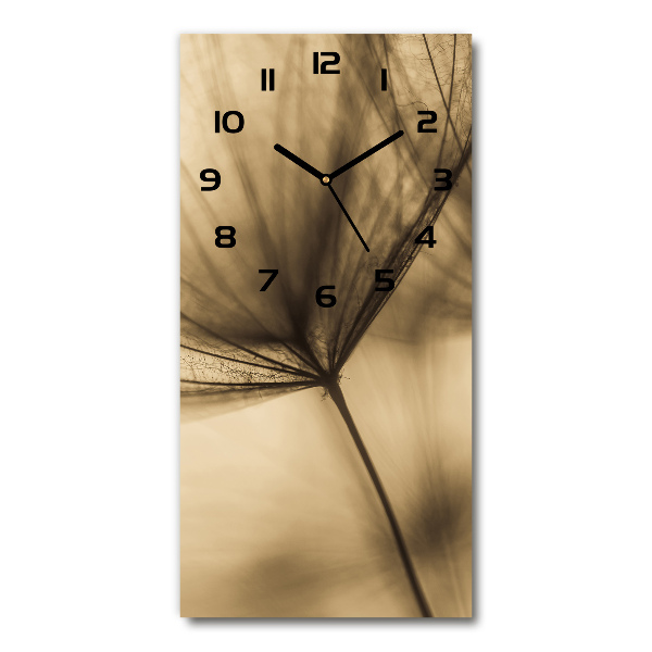 Vertical wall clock Dandelion seed