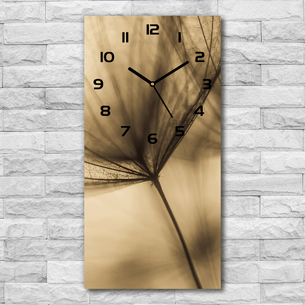 Vertical wall clock Dandelion seed