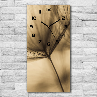 Vertical wall clock Dandelion seed