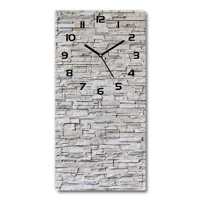 Vertical wall clock Stone wall