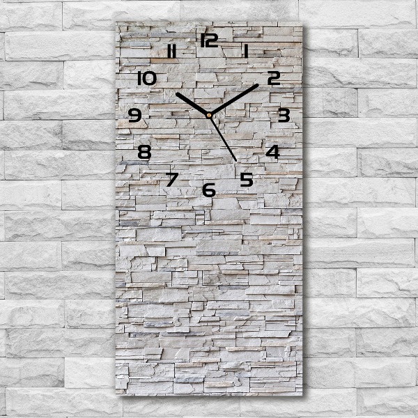 Vertical wall clock Stone wall