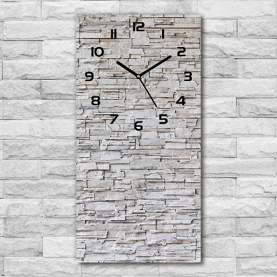 Vertical wall clock Stone wall