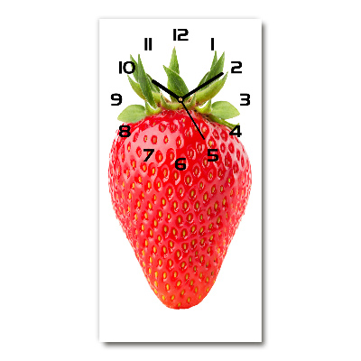 Vertical wall clock Strawberry