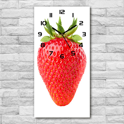 Vertical wall clock Strawberry