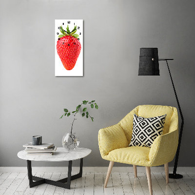 Vertical wall clock Strawberry