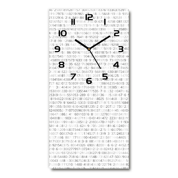 Vertical wall clock Binary code