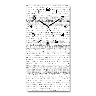 Vertical wall clock Binary code