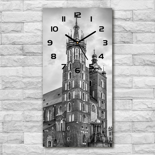 Vertical wall clock Cracow Poland