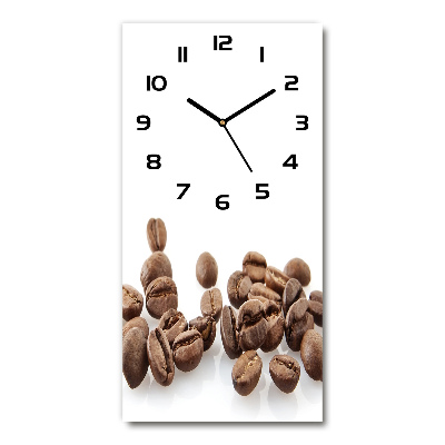 Vertical wall clock Coffee beans