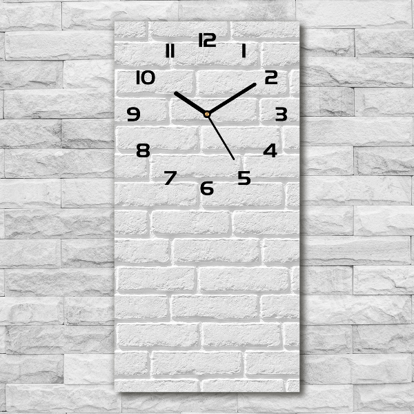 Vertical wall clock Brick wall