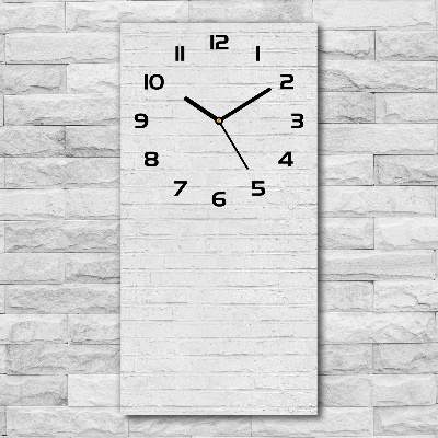 Vertical wall clock Brick wall