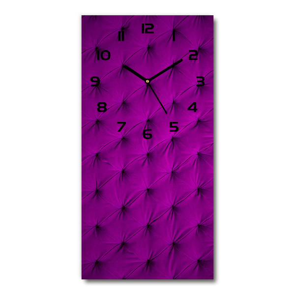 Vertical wall clock Velvet wall