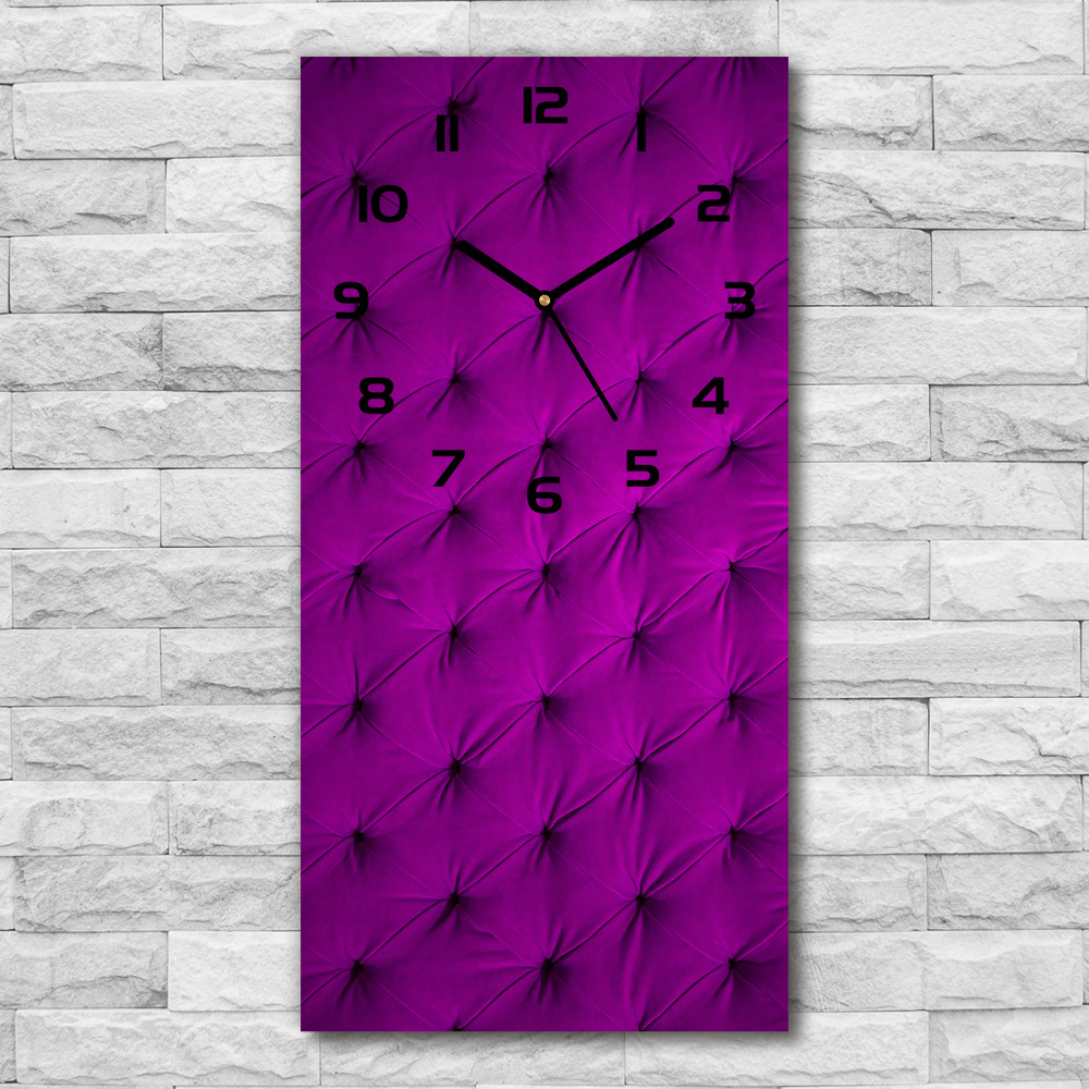 Vertical wall clock Velvet wall