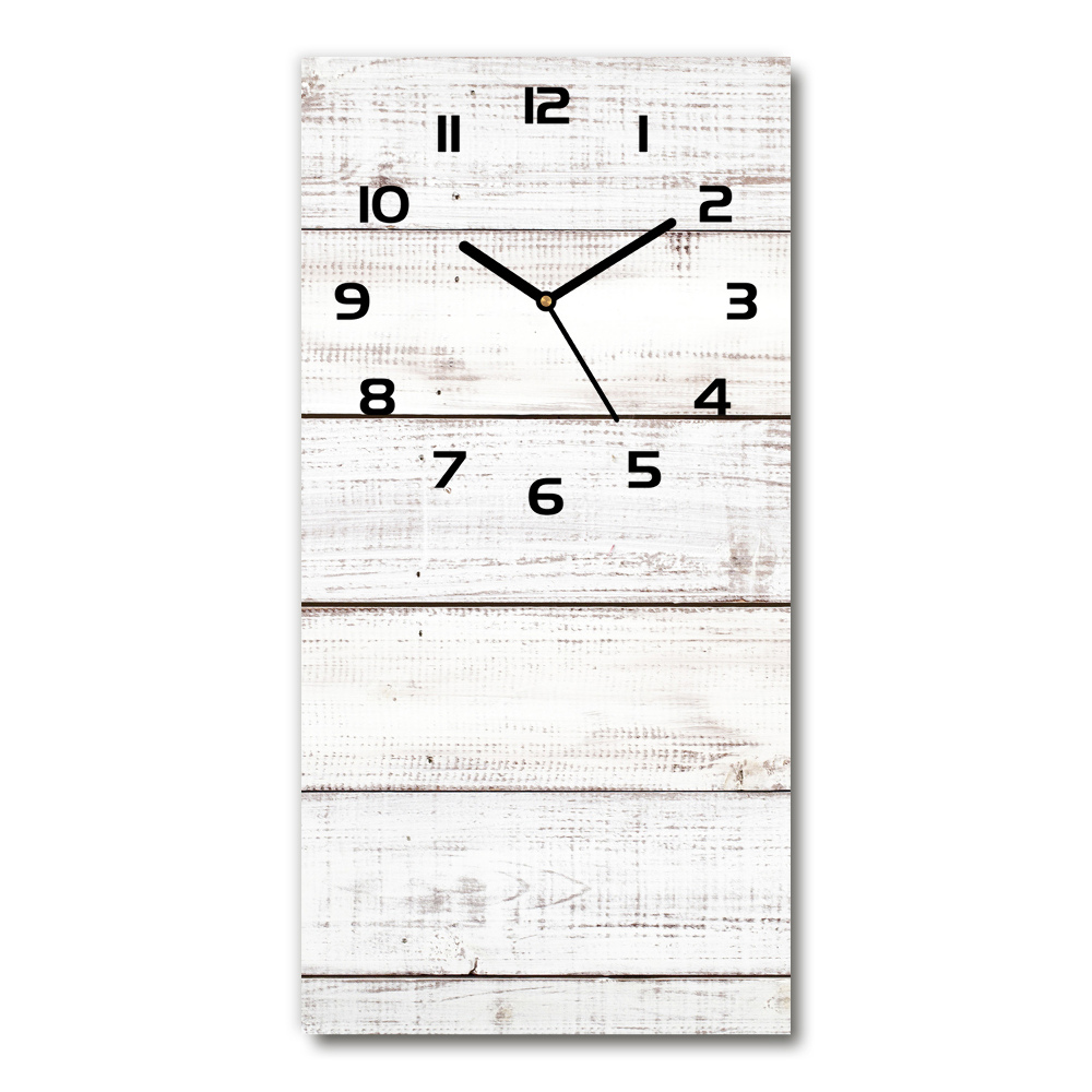 Vertical rectangular wall clock Wooden wall