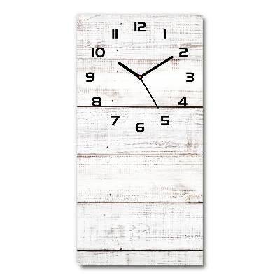 Vertical rectangular wall clock Wooden wall