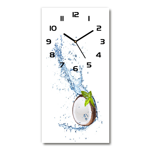 Modern vertical wall clock Coconut