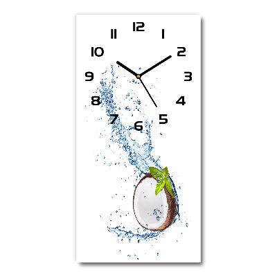 Modern vertical wall clock Coconut