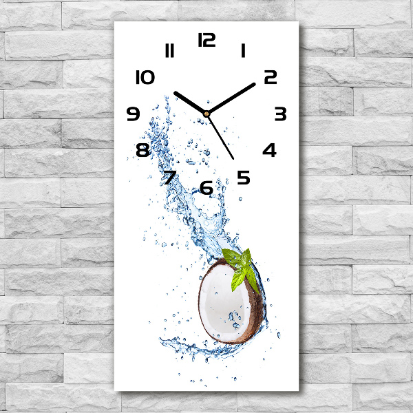 Modern vertical wall clock Coconut