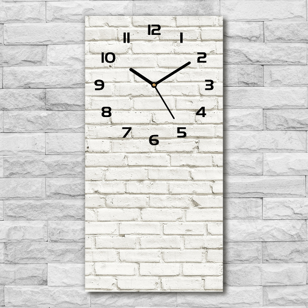 Vertical wall clock Brick wall