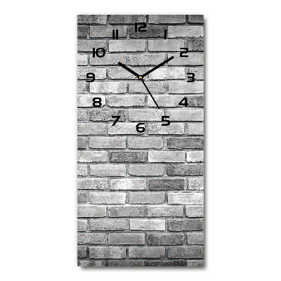 Vertical wall clock Brick wall