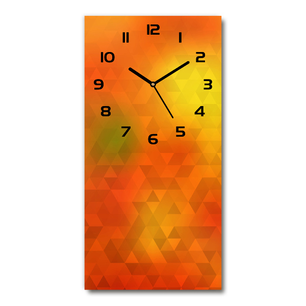 Vertical wall clock Abstraction of the triangle