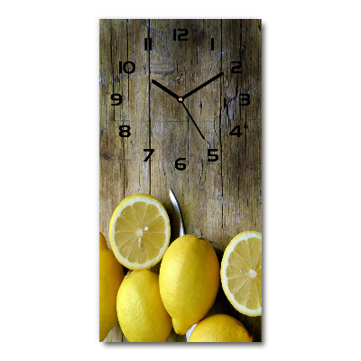 Vertical wall clock Lemons