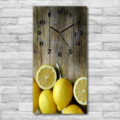 Vertical wall clock Lemons