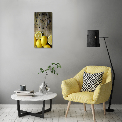 Vertical wall clock Lemons