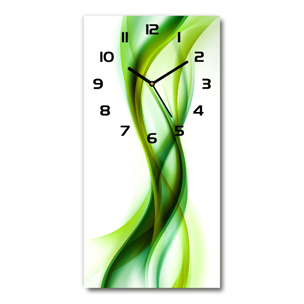 Vertical wall clock Wave abstraction