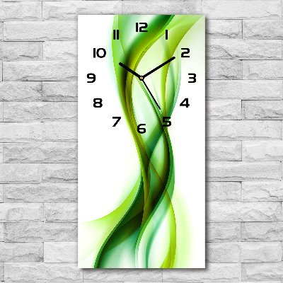 Vertical wall clock Wave abstraction