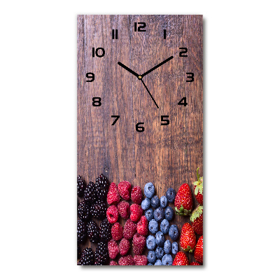 Vertical wall clock Forest fruits