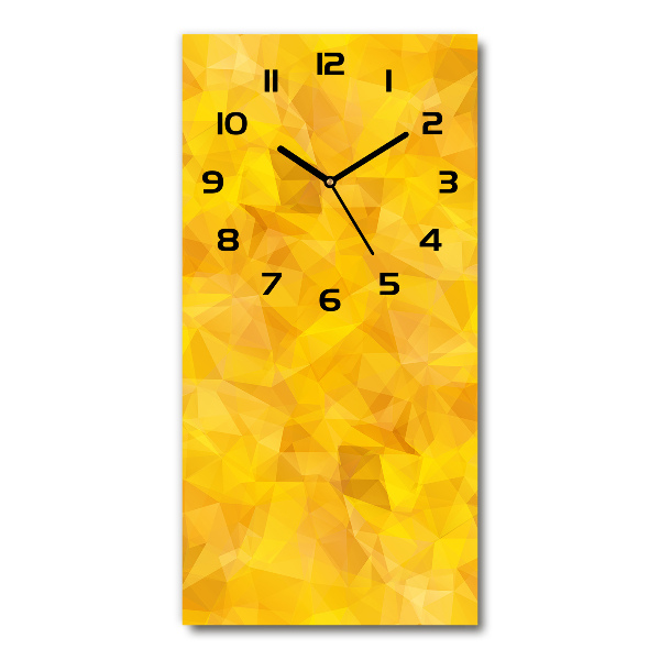 Vertical rectangular wall clock Abstraction of the triangle