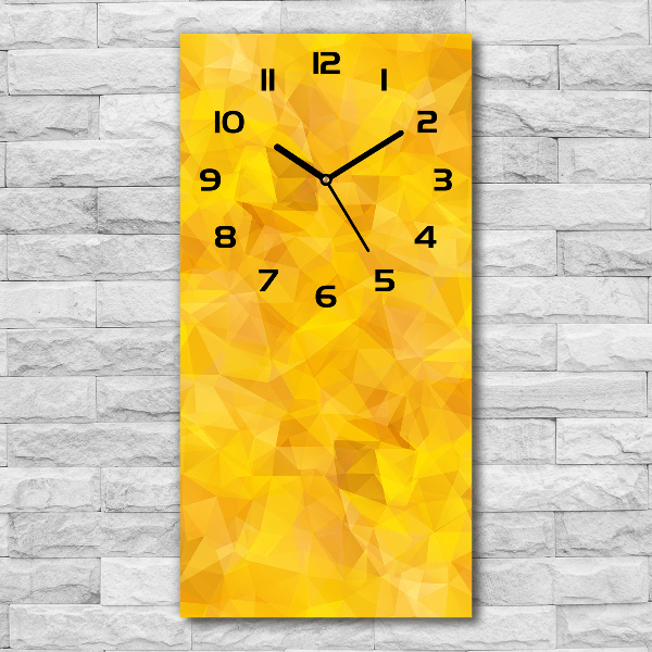 Vertical rectangular wall clock Abstraction of the triangle