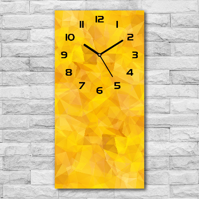 Vertical rectangular wall clock Abstraction of the triangle