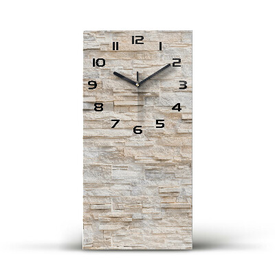 Modern vertical wall clock Brick wall