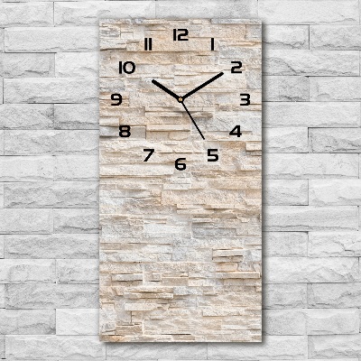 Modern vertical wall clock Brick wall