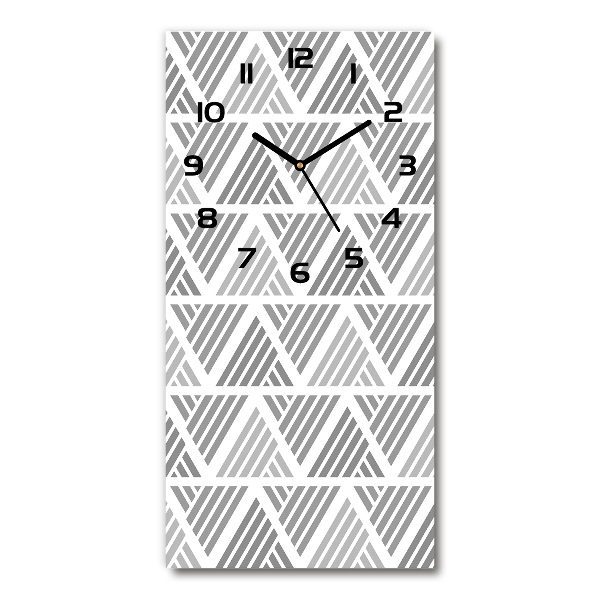 Modern vertical wall clock Geometric background