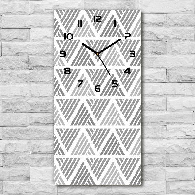 Modern vertical wall clock Geometric background