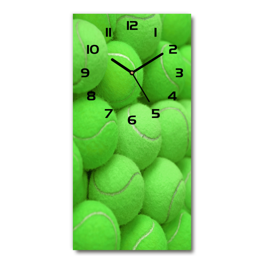 Vertical wall clock Tennis balls