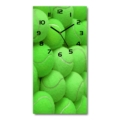 Vertical wall clock Tennis balls