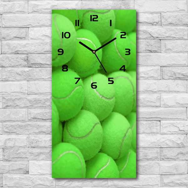 Vertical wall clock Tennis balls