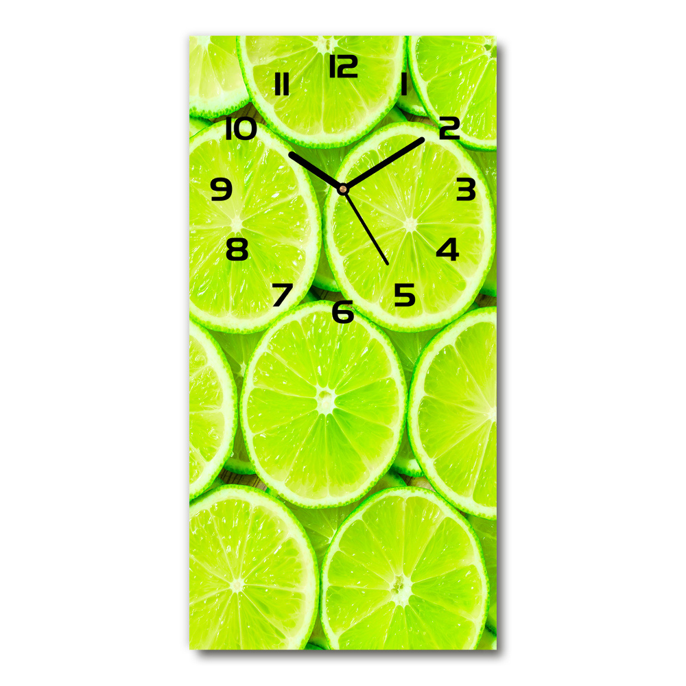 Vertical wall clock Lime