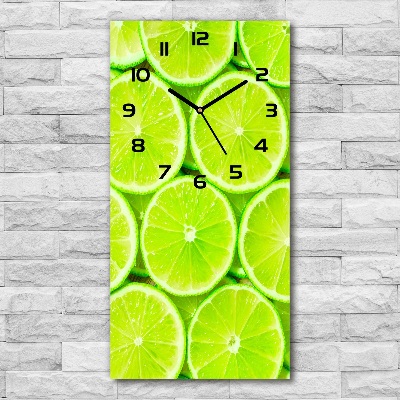 Vertical wall clock Lime