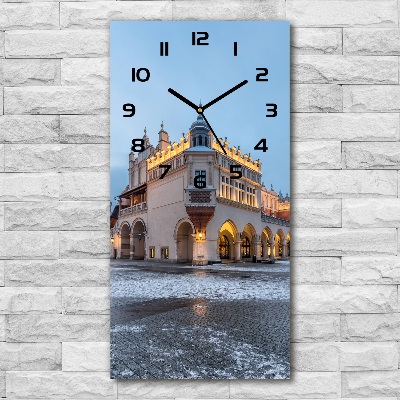 Vertical wall clock Cracow Poland