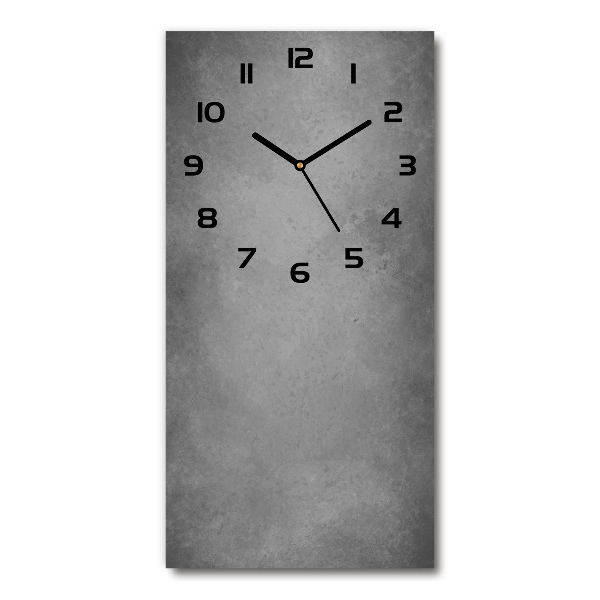 Vertical rectangular wall clock Concrete background